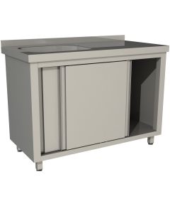 Стол производственный купе RESTOINOX СПЗК1М-14/6-БЛ 1400x600x850 мм