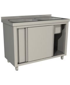 Стол производственный купе RESTOINOX СПЗК2М-14/6-БП 1400x600x850 мм